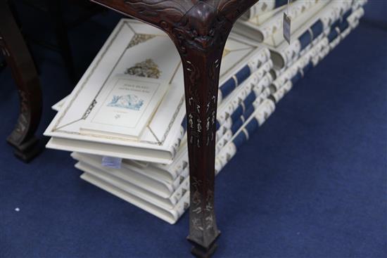 A Chinese carved and inlaid hardwood altar table, W.4ft 3in. D.2ft 5in. H.2ft 9in.